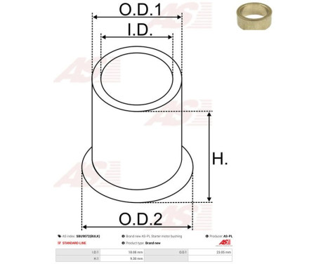 Bussning, startmotoraxel, bild 2