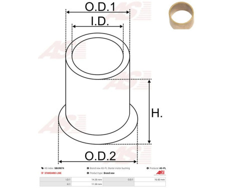 Bussning, startmotoraxel, bild 2