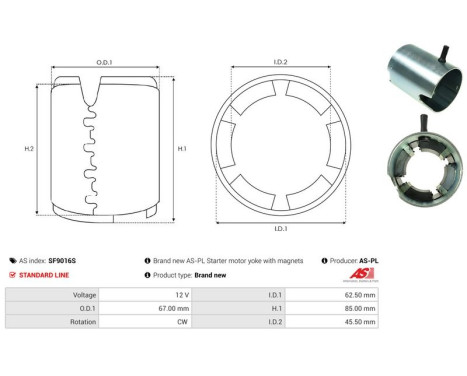 Exciterlindning, startmotor, bild 3