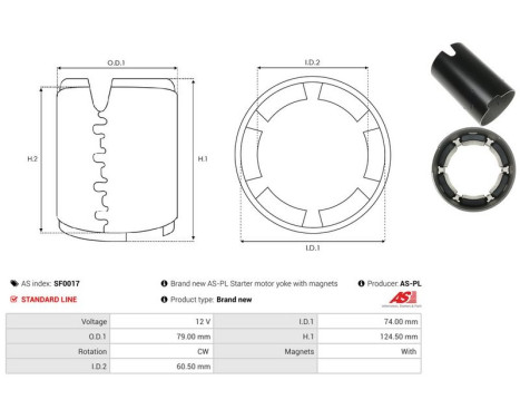 Exciterlindning, startmotor, bild 3