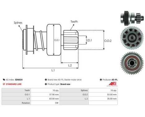 Frihjulsdrift, startmotor, bild 4