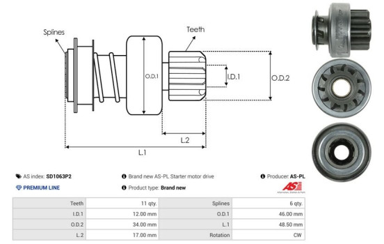 Frihjulsdrift, startmotor, bild 4