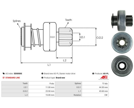 Frihjulsdrift, startmotor, bild 4