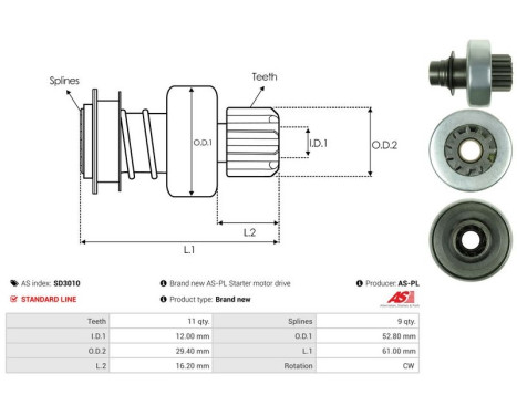 Frihjulsdrift, startmotor, bild 4