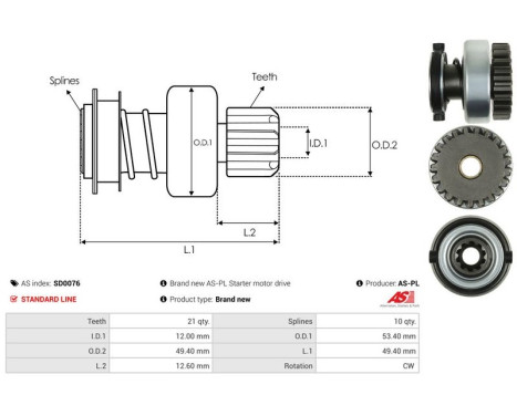 Frihjulsdrift, startmotor, bild 4