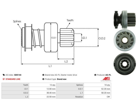 Frihjulsdrift, startmotor, bild 4