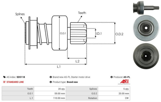 Frihjulsdrift, startmotor, bild 4