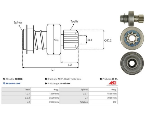 Frihjulsdrift, startmotor, bild 4