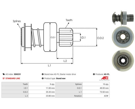 Frihjulsdrift, startmotor, bild 4