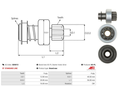 Frihjulsdrift, startmotor, bild 4