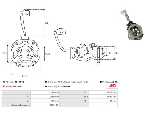 Hållare, kolborste, bild 2