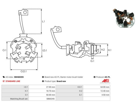 Hållare, kolborste, bild 2