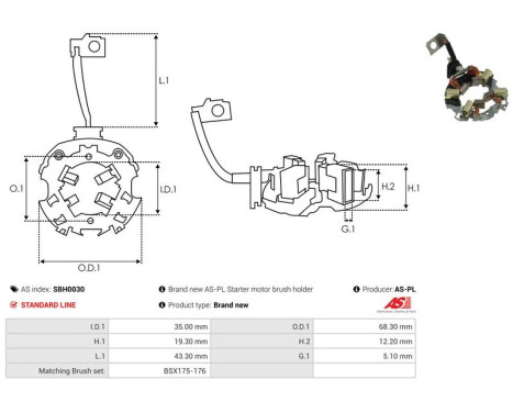 Hållare, kolborste, bild 2