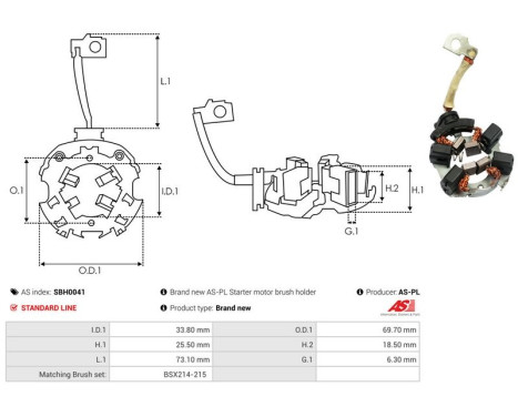 Hållare, kolborste, bild 2