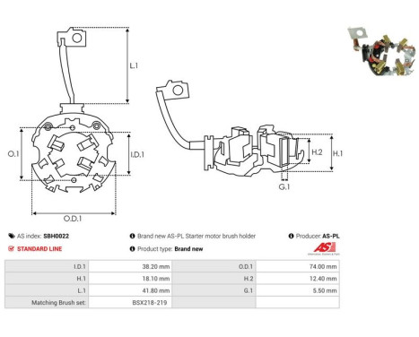 Hållare, kolborste, bild 2