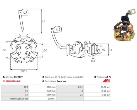 Hållare, kolborste, bild 2