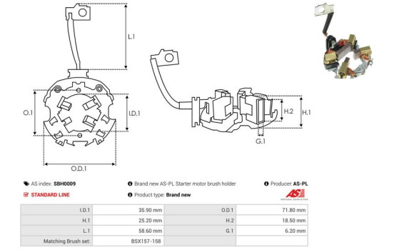 Hållare, kolborste, bild 2