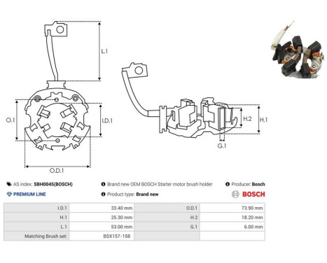 Hållare, kolborste, bild 2