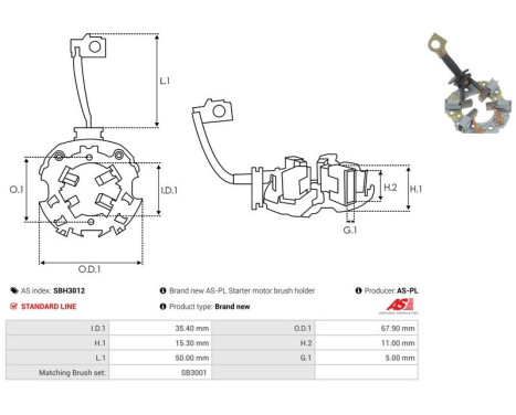 Hållare, kolborste, bild 2