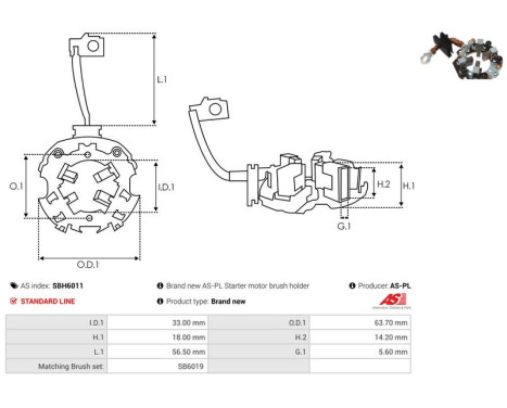 Hållare, kolborste, bild 2