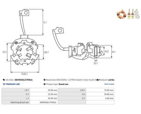 Hållare, kolborste, bild 2