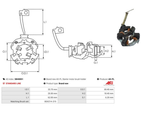 Hållare, kolborste, bild 2