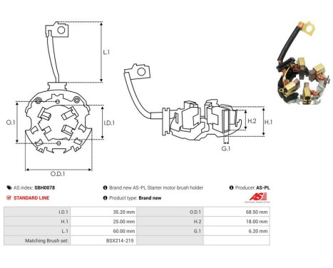 Hållare, kolborste, bild 2