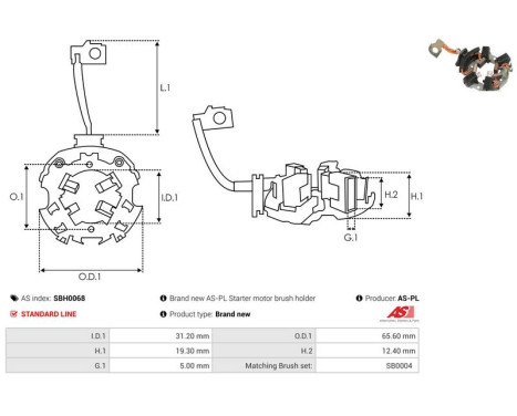 Hållare, kolborste, bild 2
