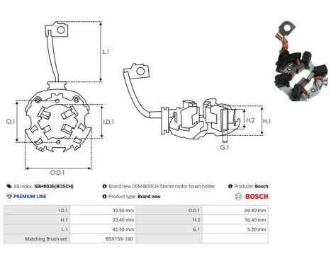 Hållare, kolborste, bild 2
