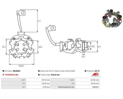 Hållare, kolborste, bild 2