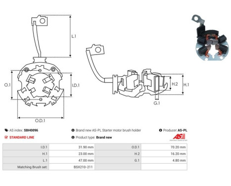 Hållare, kolborste, bild 2