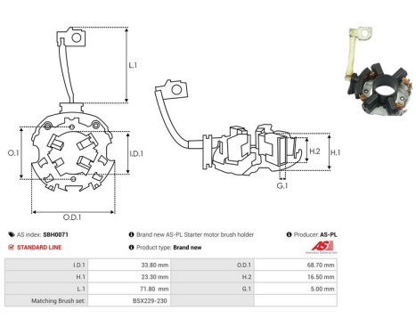 Hållare, kolborste, bild 2