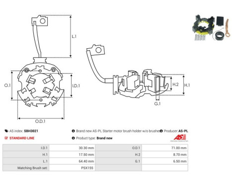 Hållare, kolborste, bild 2