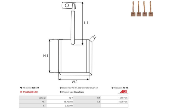 Kolborste, startmotor, bild 2