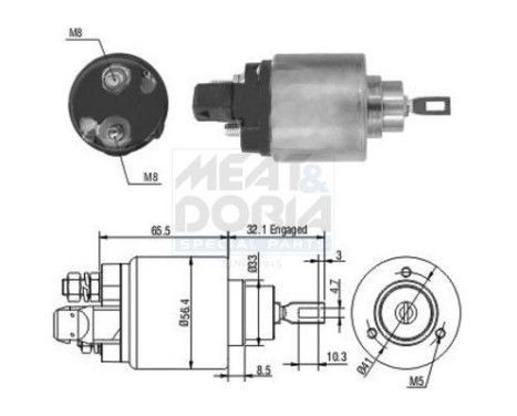 Magnetströmbrytare, startmotor