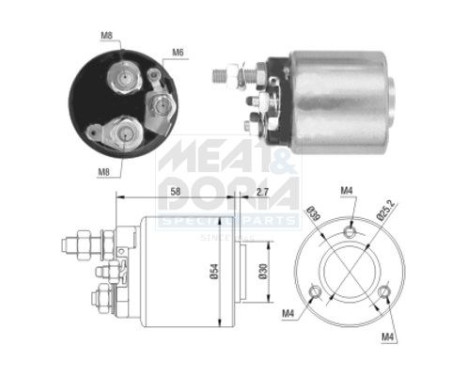 Magnetströmbrytare, startmotor