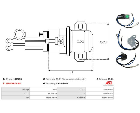 Magnetströmbrytare, startmotor, bild 4