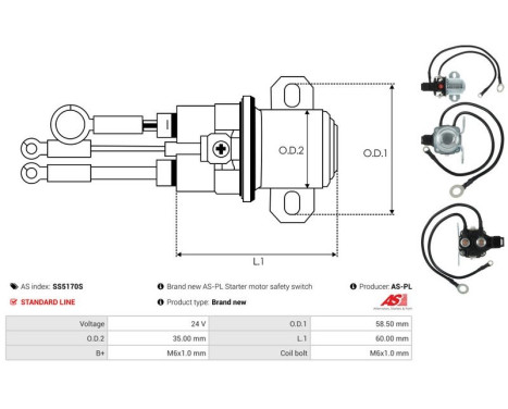 Magnetströmbrytare, startmotor, bild 4