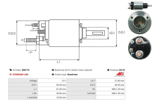Magnetströmbrytare, startmotor, bild 4