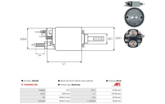 Magnetströmbrytare, startmotor, bild 4