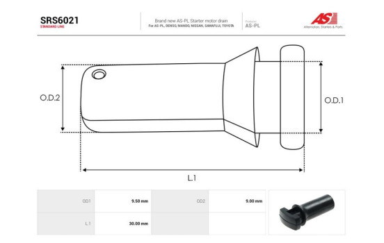 Reparationssats, startmotor, bild 2