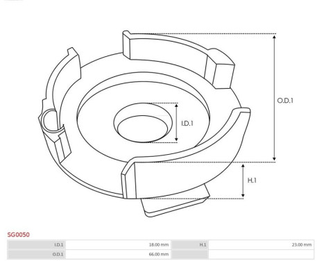 Reparationssats, startmotor, bild 2