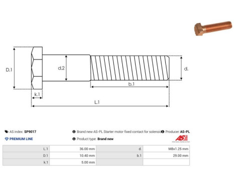 Reparationssats, startmotor, bild 2