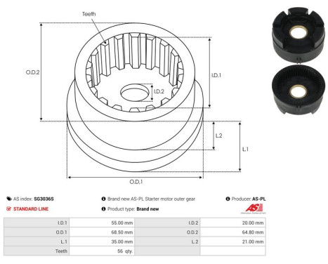 Reparationssats, startmotor, bild 3