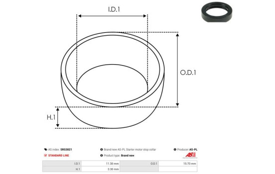Reparationssats, startmotor, bild 2