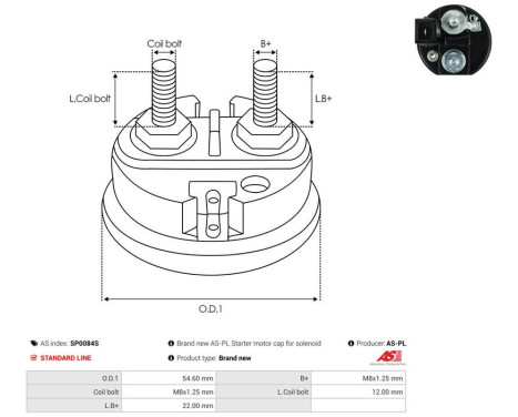 Reparationssats, startmotor, bild 2