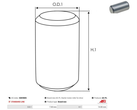 Reparationssats, startmotor, bild 2