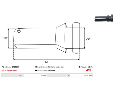 Reparationssats, startmotor, bild 2