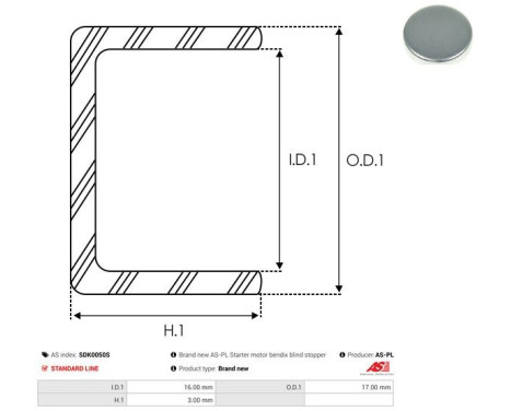 Reparationssats, startmotor, bild 2