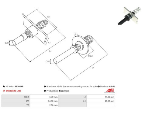 Reparationssats, startmotor, bild 2